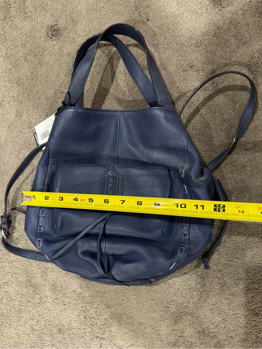 NWT Sanctuary “Laurel Canyon NS” Leather Purse Bucket Bag w/ Wallet - Indigo